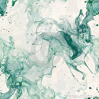 Abstract Seamless pattern with flowing ink painting. Tileable texture can be used in the design of fabrics, wallpapers Stock Photo
