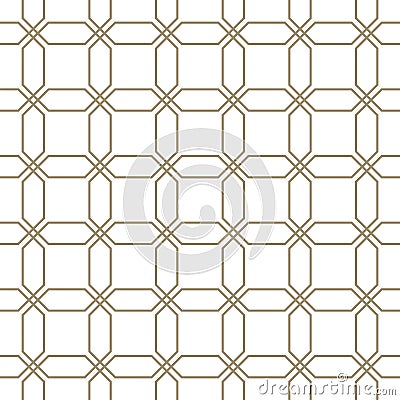 Abstract seamless pattern. Geometric design print. Monochrome wallpaper. Mesh. Guilloche. Grid Stock Photo