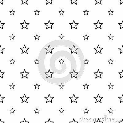 Abstract seamless pattern. Grey stars, modern stylish textures Vector Illustration