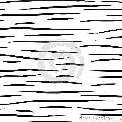 Abstract seamless pattern with hand drawn brush lines on white background. Simple abstract pattern background for Vector Illustration