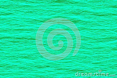 Abstract seamless pattern of intertwining neon threads in the form of waves in green colors. Stock Photo