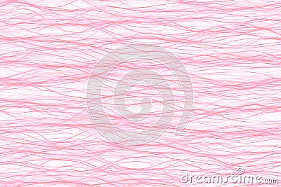 Abstract seamless pattern of intertwining neon threads in the form of waves in pink colors. Stock Photo