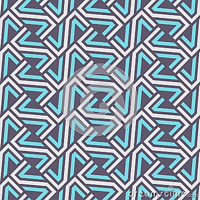 Abstract seamless pattern. Modern stylish texture. Geometric grid. Repeating geometric tiles from striped elements. Vector Illustration