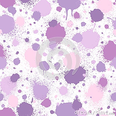 Abstract seamless pattern. Pastel colors. Watercolor background. Brush stroke texture. Geo ink pattern. Abstract geometric shape. Vector Illustration