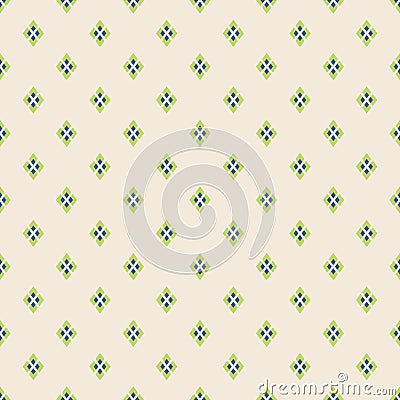 Abstract seamless pattern of rhombuses. Vector Illustration