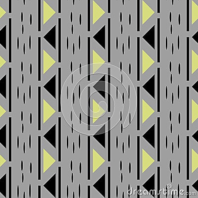 Abstract Seamless Pattern. Seamless Pattern with Triangles. Gold black and white triangle Pattern . Vector illustration Vector Illustration