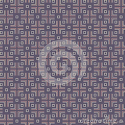 Abstract seamless pattern of squares and rectangular lines Vector Illustration