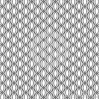 Abstract seamless pattern of of triangles with ovals inside. Modern stylish texture. Repeating geometric tiles. Vector Illustration