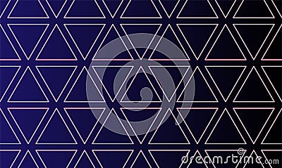 Abstract seamless pattern with triangles sign border stroke background. Eps 10 vector illustration Vector Illustration