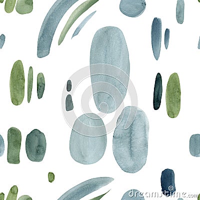 Abstract seamless pattern watercolor, hand drawing Cartoon Illustration