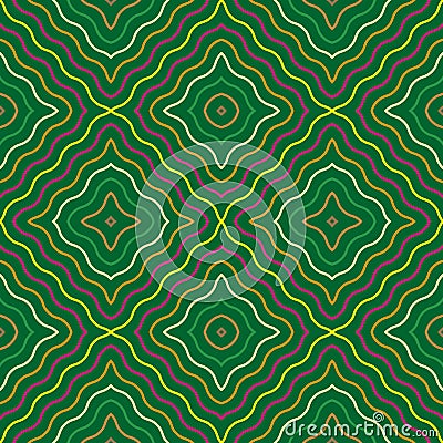 Abstract seamless pattern with wavy lines. Vector Illustration