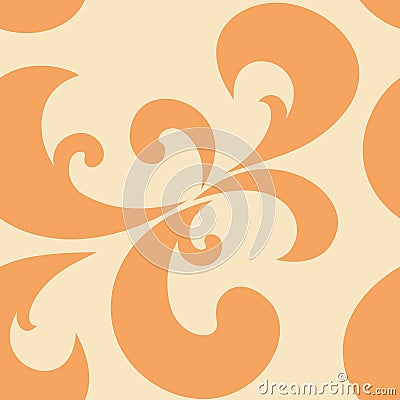 Abstract seamless pattern. Wheat, Sandy bro Vector Illustration