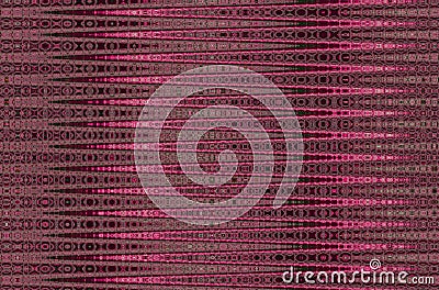 Abstract seamless pink zigzag pattern with wave from small details for any design. Artistic image processing created by photo. Stock Photo