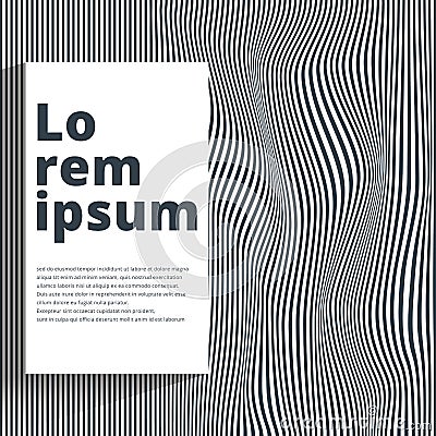 Abstract Seamless ripple pattern. Repeating vector texture Wavy Vector Illustration