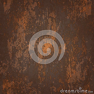 Abstract seamless texture of rusted metal Vector Illustration