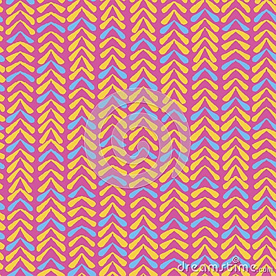 Abstract seamless vector nature ribbon chevron pink pattern Vector Illustration