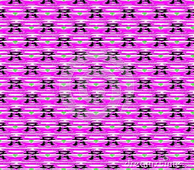 Abstract seamless white background pink and black diamonds Stock Photo