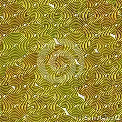 Abstract seamless yellow circles pattern Stock Photo