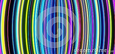 Abstract self-luminous color line pattern background. 3d Stock Photo