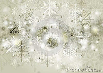 Abstract sepia vector Christmas background Cartoon Illustration