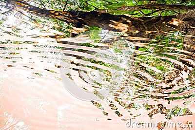 Abstract shadow on water Stock Photo