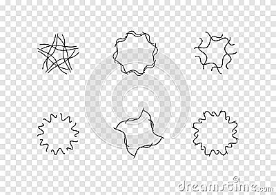 Abstract shape frame vector isolated on transparency background ep01 Vector Illustration
