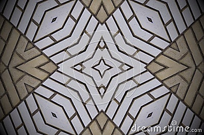 Abstract shapes bricks pattern Stock Photo