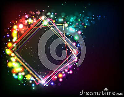 Abstract shining frame Vector Illustration