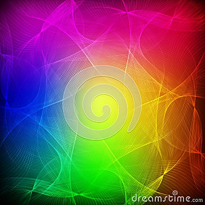 Abstract shining motion waves background Cartoon Illustration