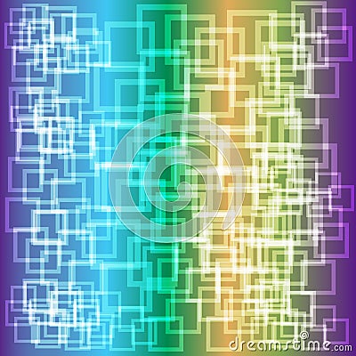 Abstract shiny background with transparent squares Vector Illustration