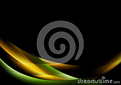 Abstract shiny glow waves background Vector Illustration