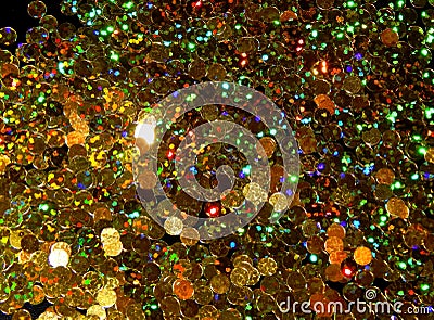 Abstract shiny golden background of Christmas shimmers Stock Photo