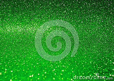 Abstract shiny green glitter background Stock Photo