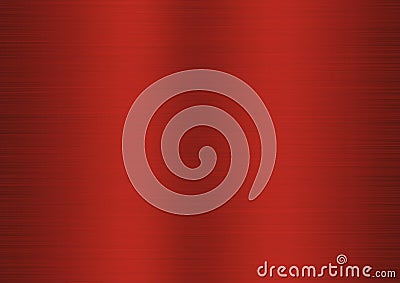 Abstract Shiny Red Brushed Metal Surface Background Stock Photo