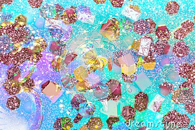 Abstract shiny texture, multi-layer bright and modern pattern Stock Photo