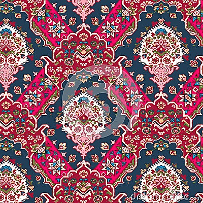 Abstract, shirting design, Ajrakh Pattern, Background digital printing textile pattern Editorial Stock Photo