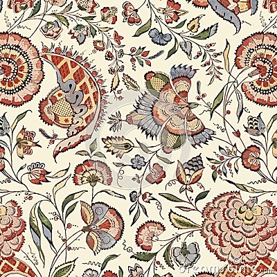 Abstract, shirting design, Ajrakh Pattern, Background digital printing textile pattern Stock Photo