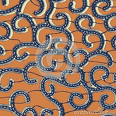 Abstract, shirting design, Ajrakh Pattern, Background digital printing textile pattern Stock Photo