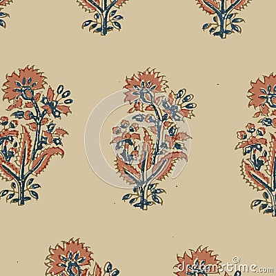 Abstract, shirting design, Ajrakh Pattern, Background digital printing textile pattern Stock Photo