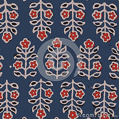 Abstract, shirting design, Ajrakh Pattern, Background digital printing textile pattern Stock Photo