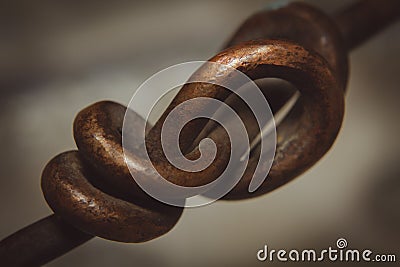 Abstract sign or concept of the power of life with building a strong relationship Stock Photo