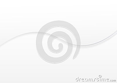 Abstract Grey and White Background with Simple Curves and Layers Stock Photo