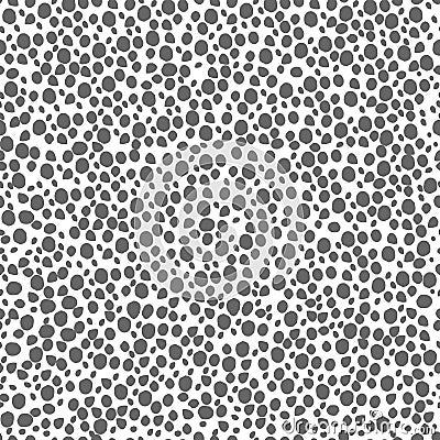 abstract simple seamless pattern many small dots spots on a contrasting background. Leopard background white and grey Vector Illustration