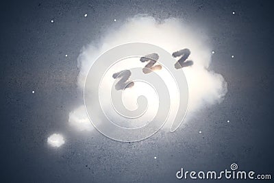 Abstract sleep cloud backdrop Stock Photo