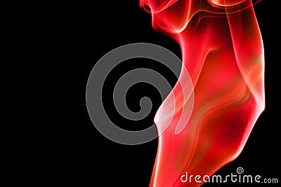 Abstract smoke curves - Fier Stock Photo