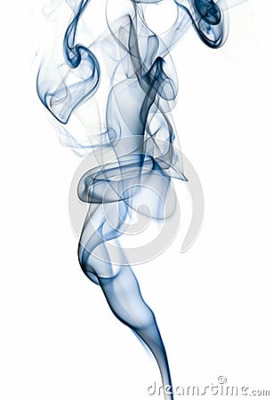 Abstract smoke isolated on white background Stock Photo