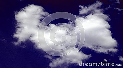 Abstract smoky clouds dark blue sky beautiful day Background. Stock Photo