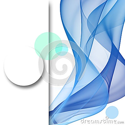 Abstract smoky waves background. Template brochure design Stock Photo