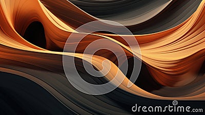 Abstract Smoky Wavy Lines Forming Squares Stock Photo