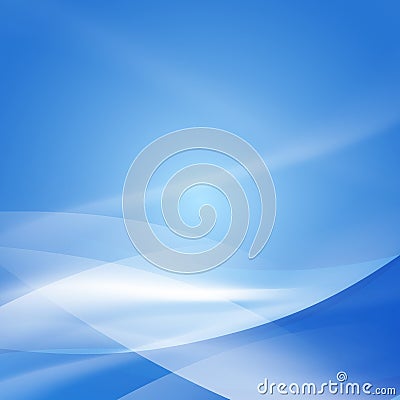 Abstract smooth blue flow background, Vector & illustration Vector Illustration